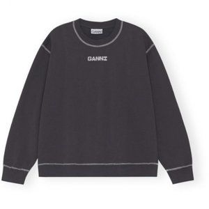 GANNI Isoli Dark Rose Sweatshirt | Black, Small